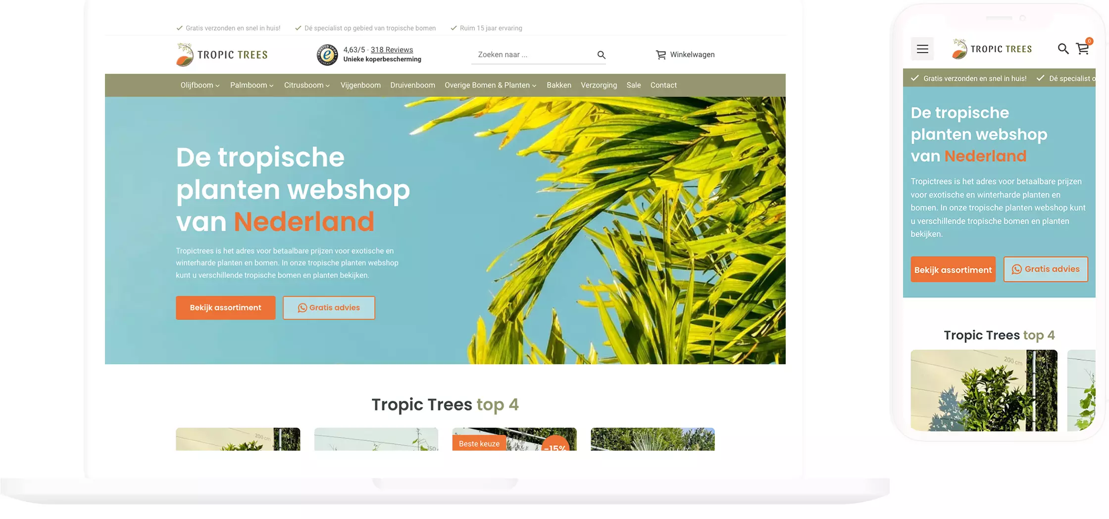 TropicTrees Onlineshop